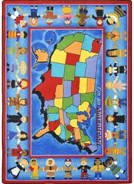 Joy Carpets Kid Essentials I'm An American Multi
